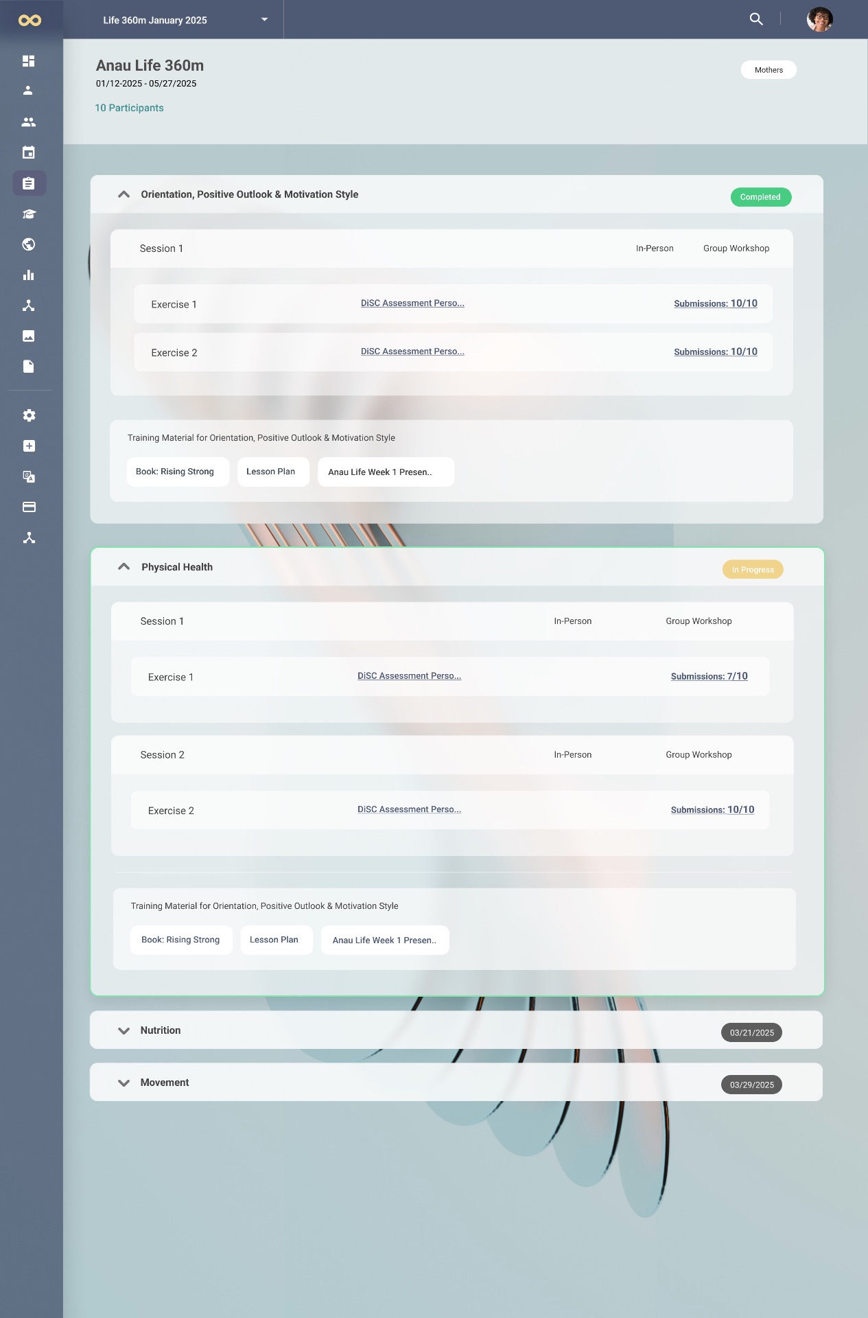 Program builder interface