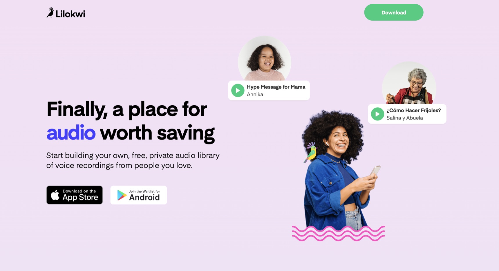 Lilokwi landing page: Finally, a place for audio worth saving