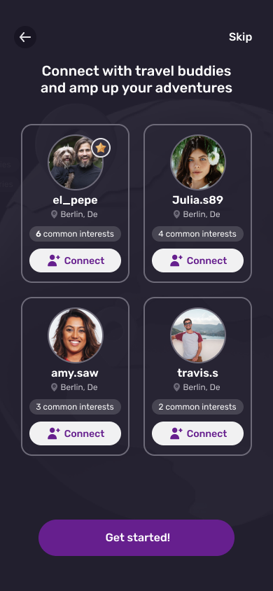 Road Dawg connect with travel buddies