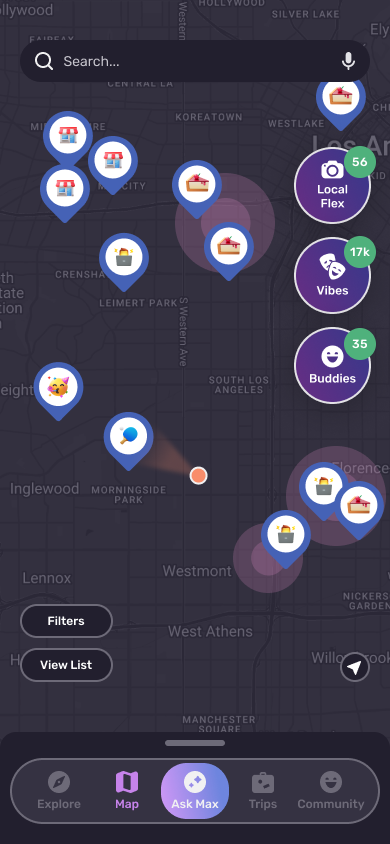 Road Dawg map with social layers