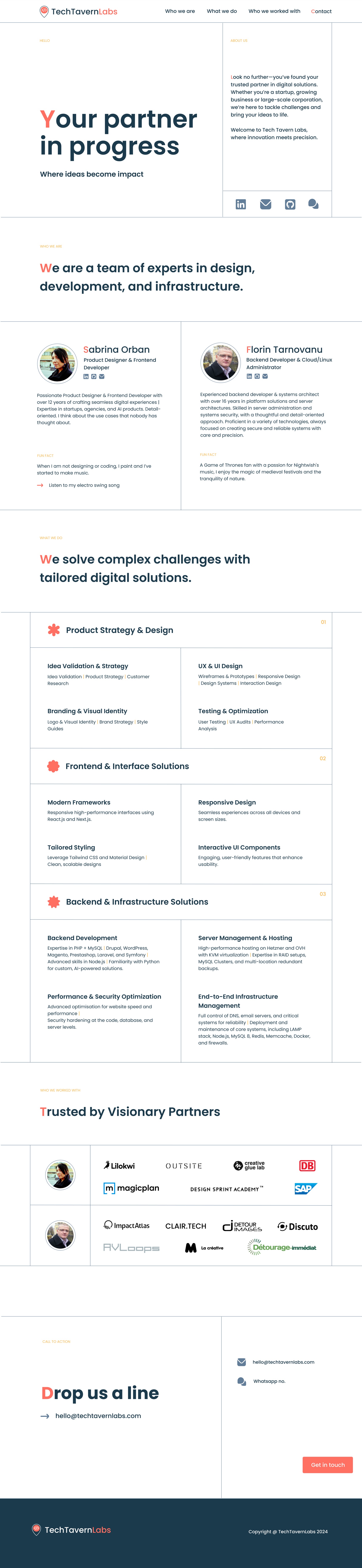 TechTavernLabs website design